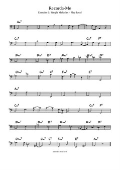 Recorda-Me Lesson - Exercise 3: Simple Melodies - Play Less!